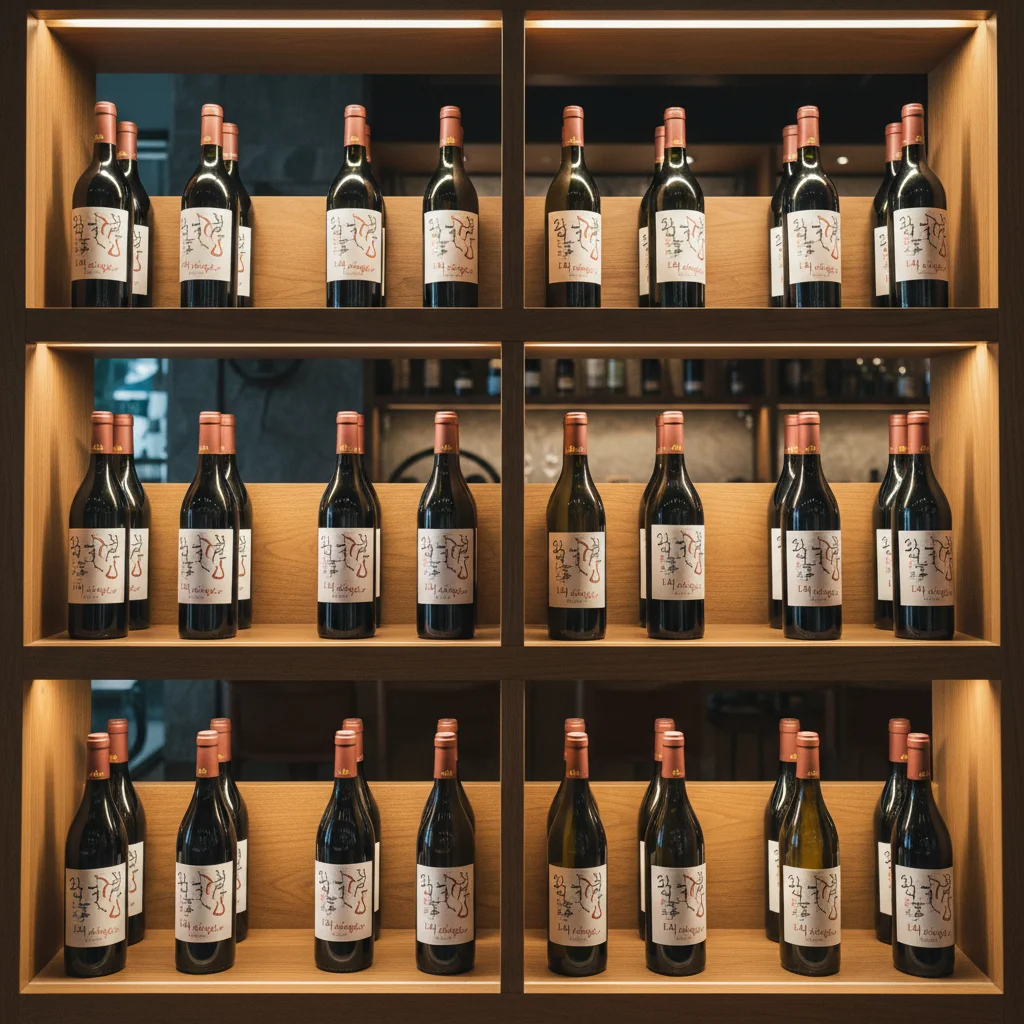 와인보관오픈쇼케이스 - 조명과 진열 효과