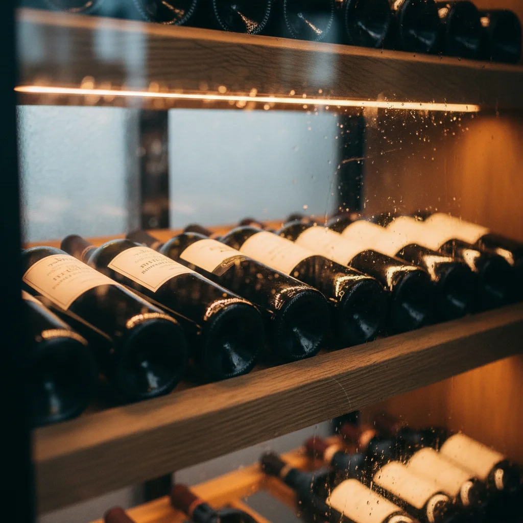 와인보관냉장쇼케이스 - 튼튼한 목재 선반