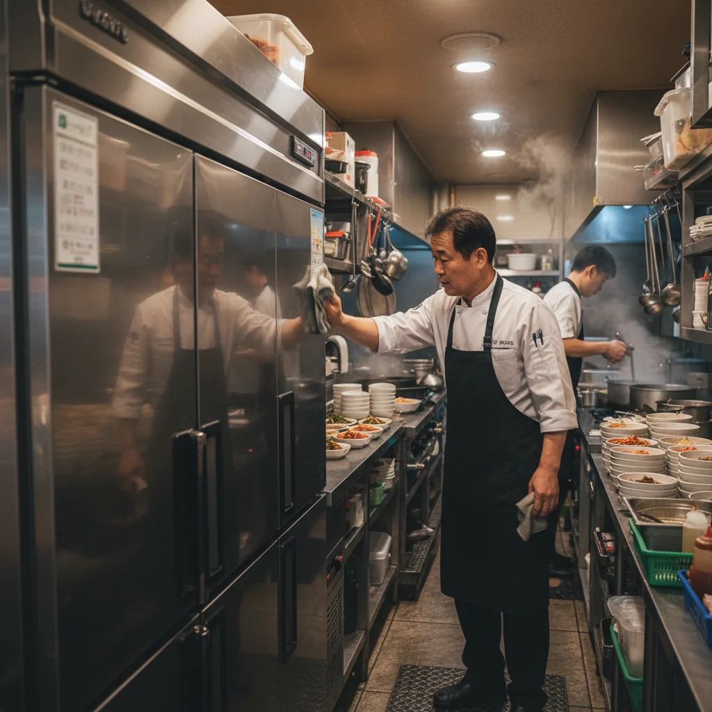 반찬밧드냉장고 - 올스텐 위생 관리