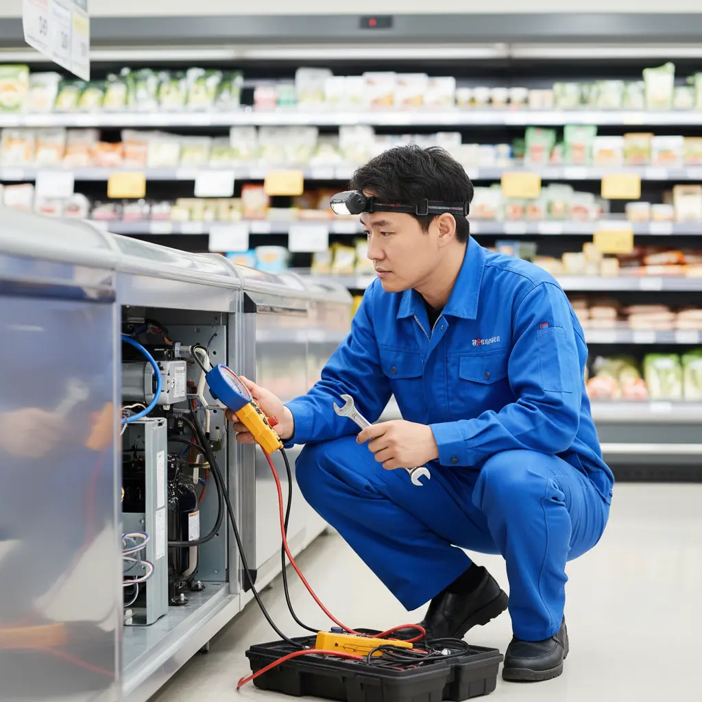 반찬보관앞문쇼케이스 - 핵심 부품 체크