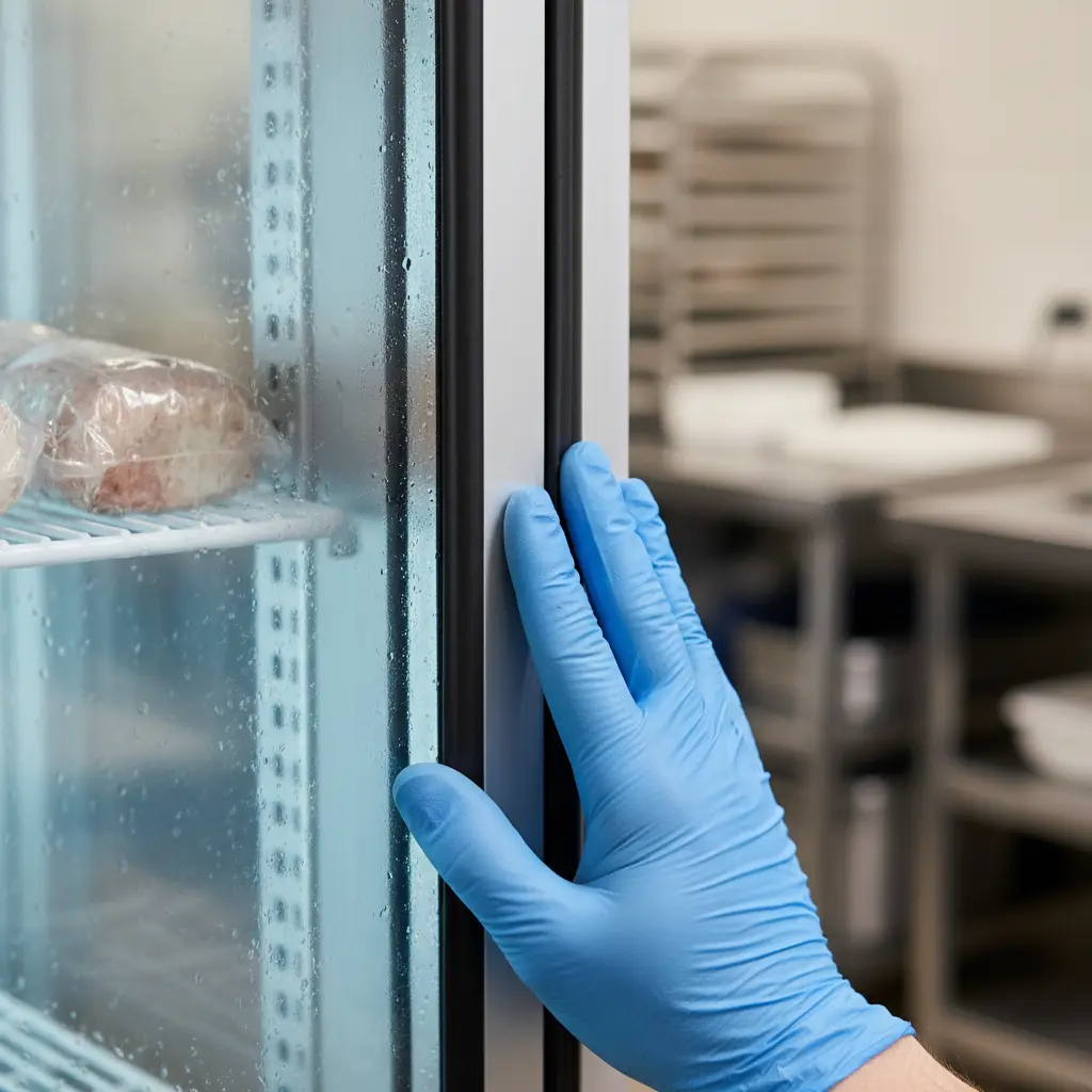 젓갈알루미늄쇼케이스 - 꼼꼼한 마감 확인