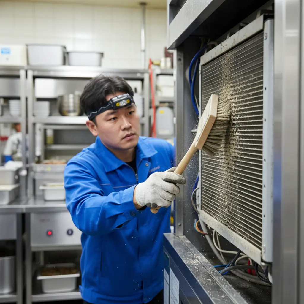 젓갈LED쇼케이스 - 월 1회 먼지 청소