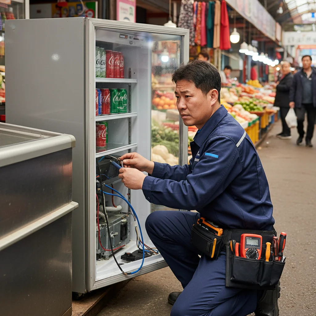 젓갈오픈쇼케이스 - 성수기 고장, A/S가 생명이다