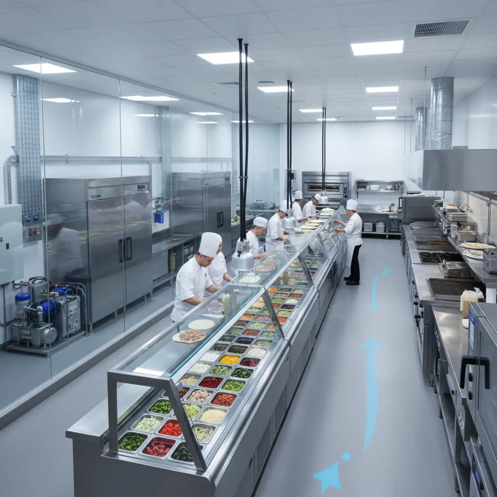 토핑뒷문쇼케이스 - 기계실 위치와 동선 체크