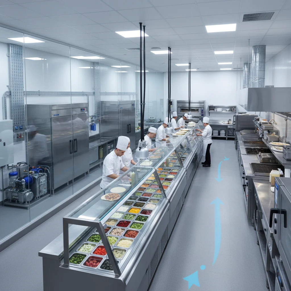 토핑뒷문쇼케이스 - 기계실 위치와 동선 체크