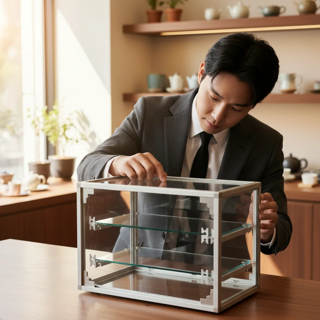 미니알루미늄쇼케이스 - 선반 조절 기능 필수