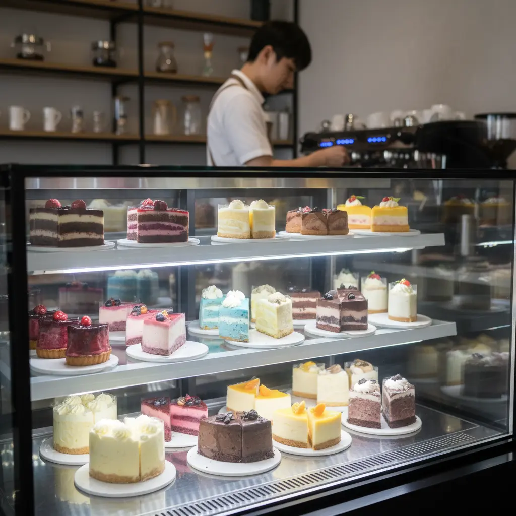 미니LED쇼케이스 - 디저트 색감을 살리는 고연색성 LED