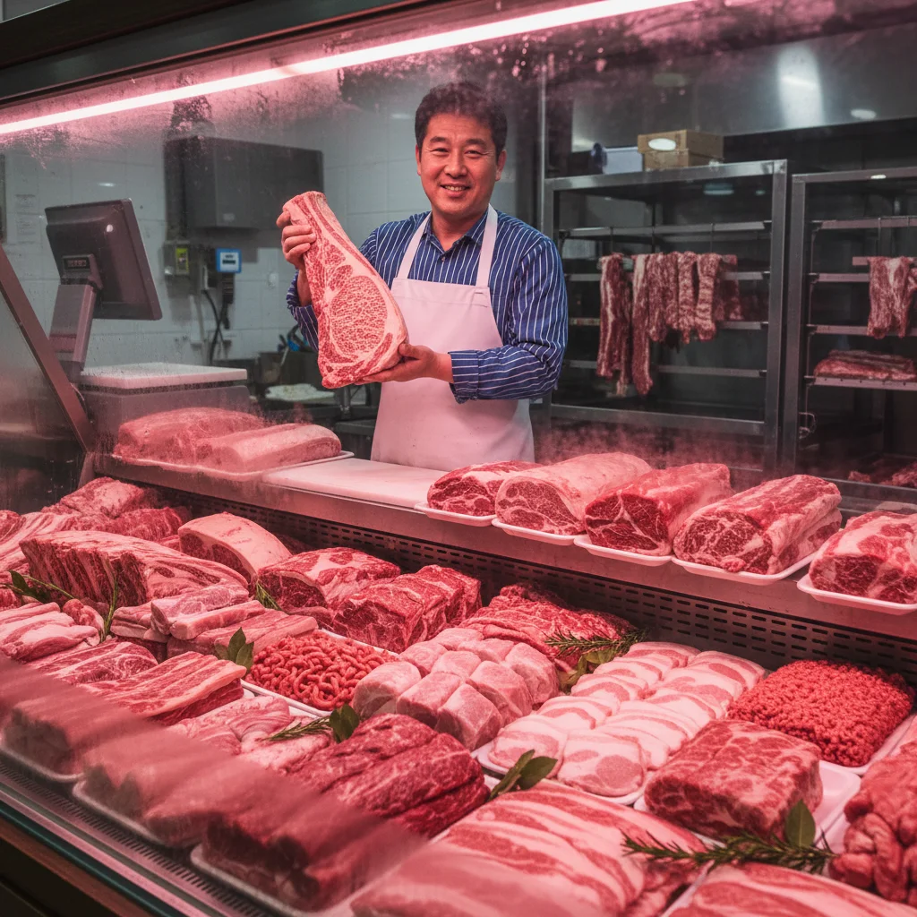 미니LED쇼케이스 - 신선도를 높이는 정육 전용 LED