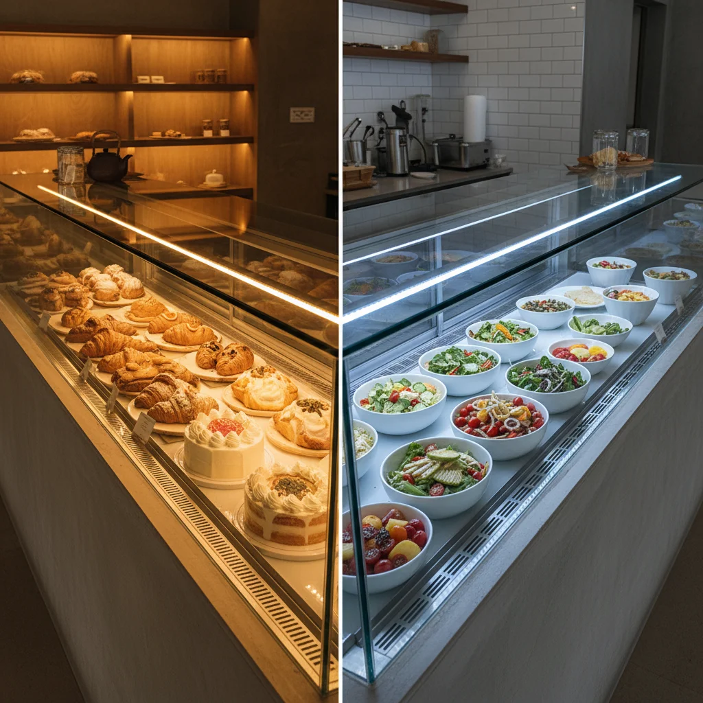 미니오픈쇼케이스 - 조명 온도별 진열 효과