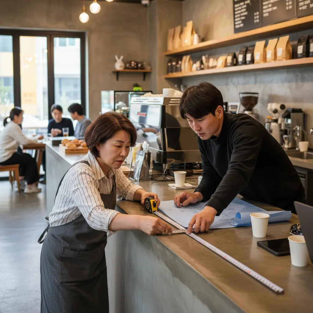 미니오픈쇼케이스 - 설치 공간 15cm 확보