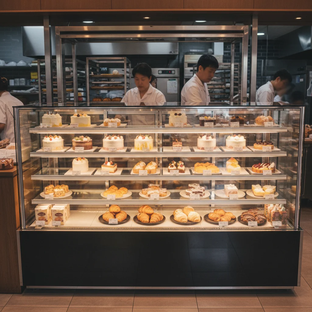 대형뒷문쇼케이스 - 쇼케이스 내부 진열 예시