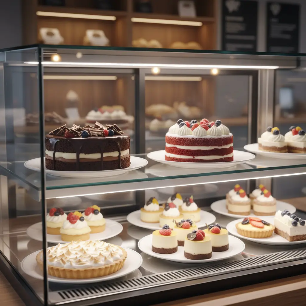 대형뒷문쇼케이스 - 결로 없는 투명한 유리