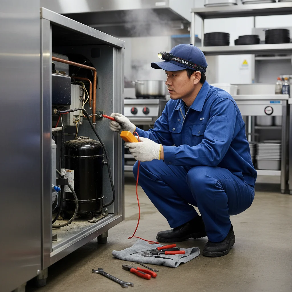 대형뒷문쇼케이스 - 콤프레셔 상태 점검