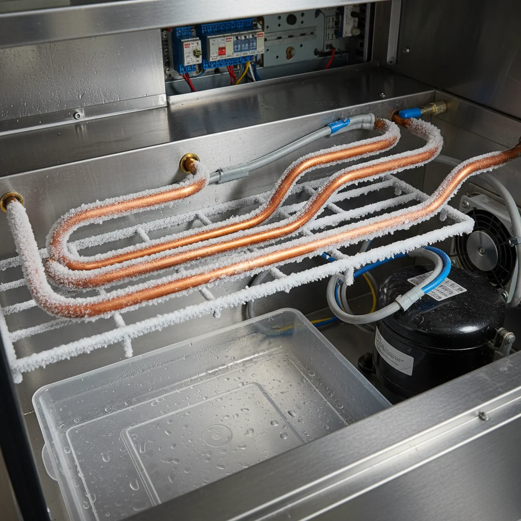 스시진열장 - 핵심은 바닥 냉각 파이프