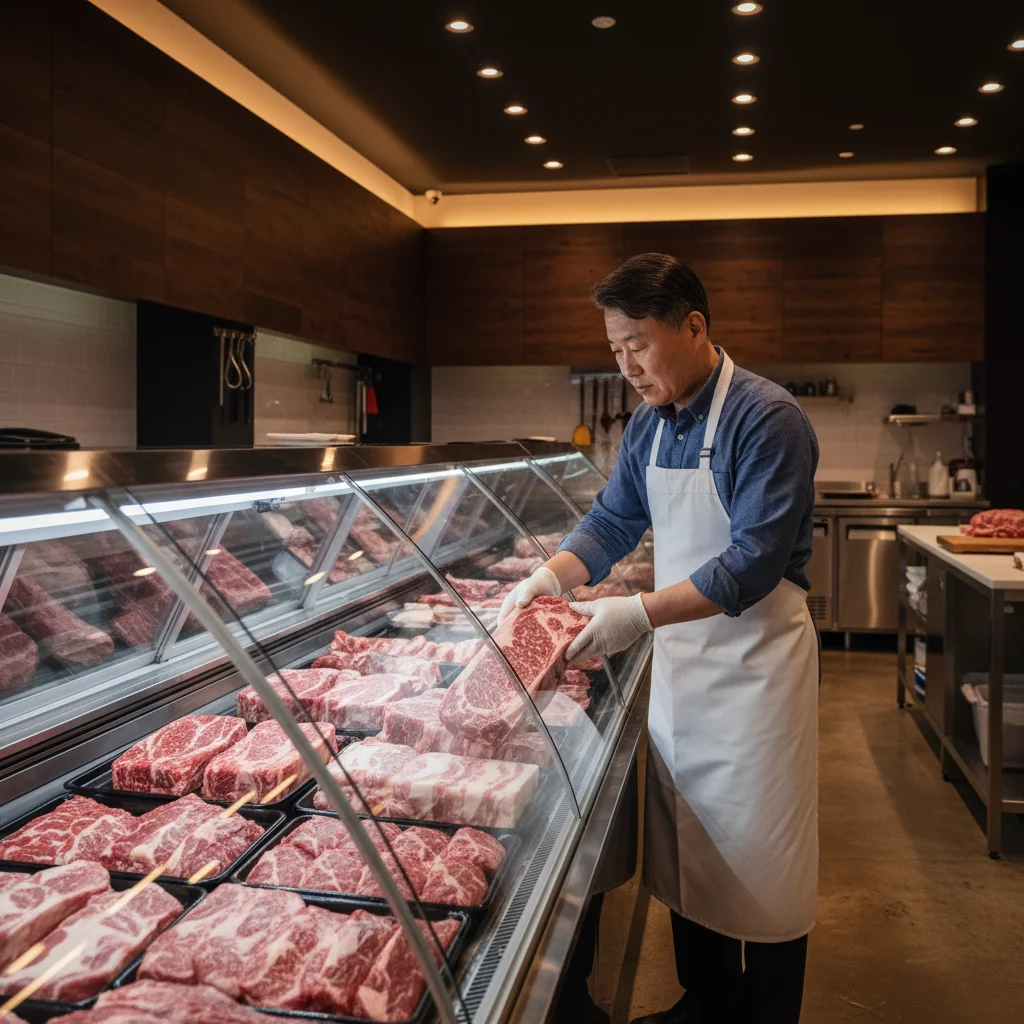 정육LED쇼케이스 - 쇼케이스 형태별 맞춤 조명 배치