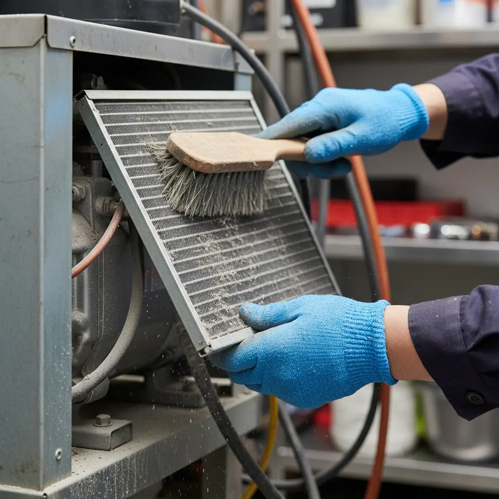 꽃집쇼케이스 - 월 1회 기계실 먼지 청소 필수