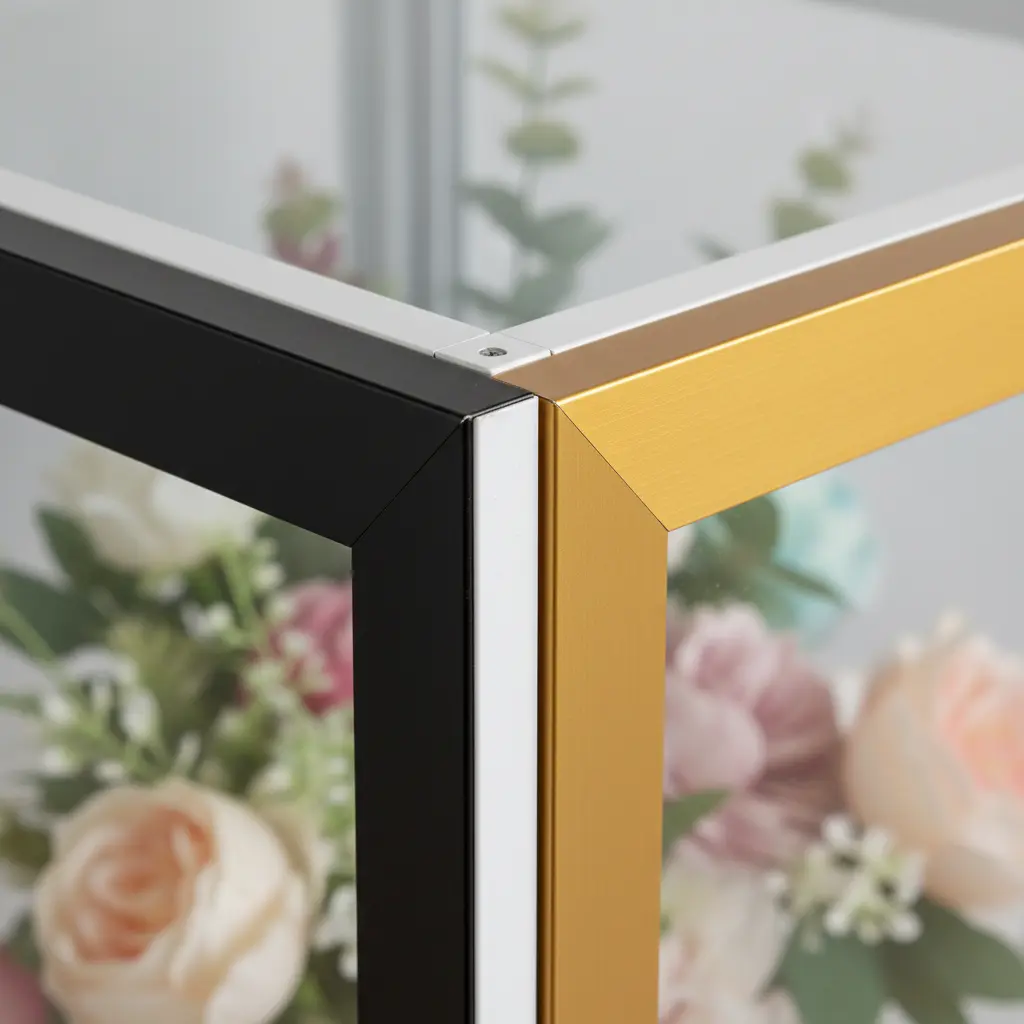 꽃집알루미늄쇼케이스 - 다양한 색상의 알루미늄 프레임