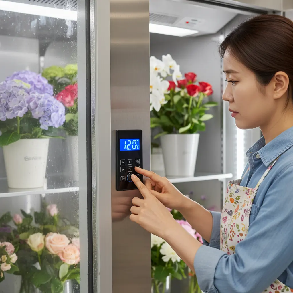 꽃집냉장쇼케이스 - 온도 조절의 핵심