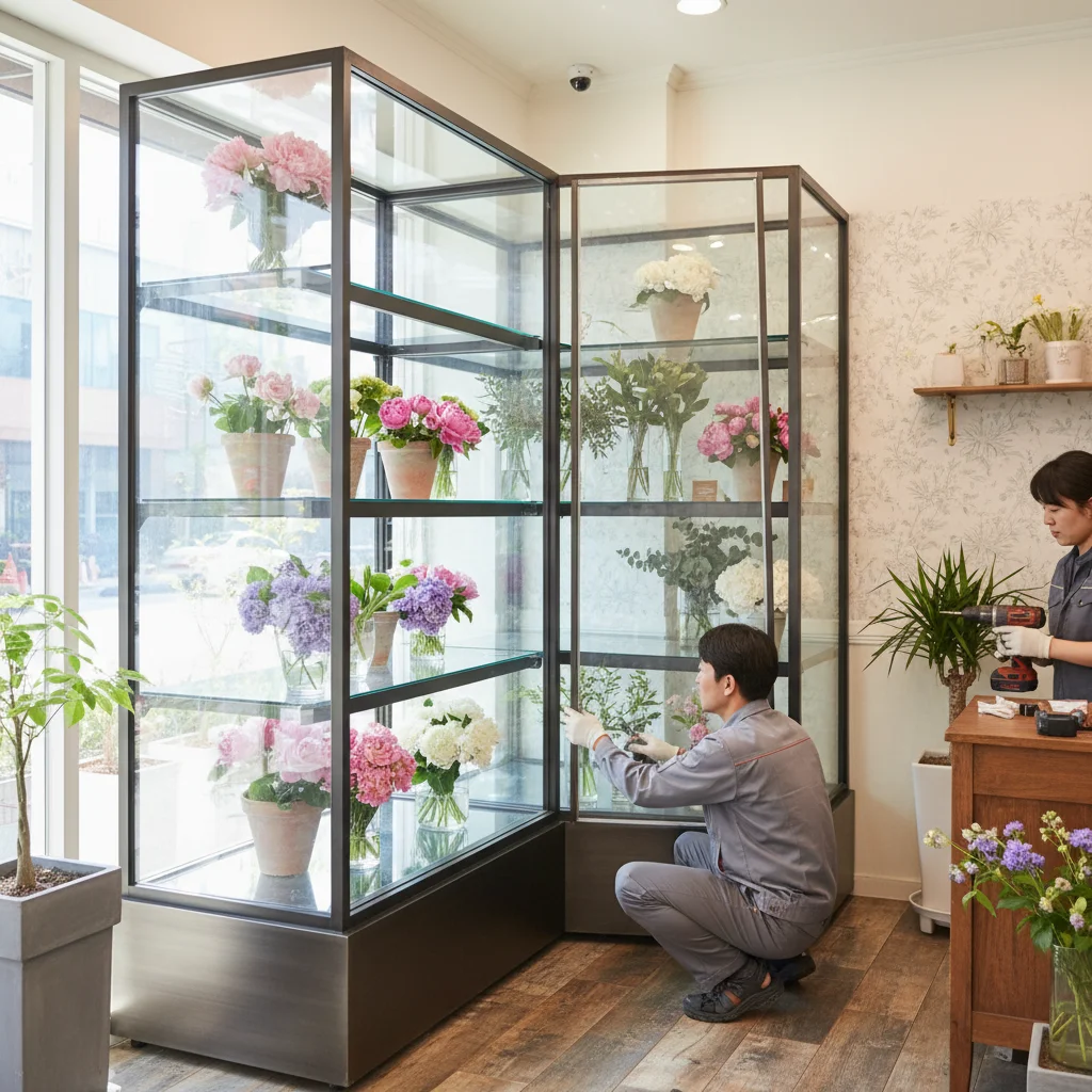 꽃집냉장쇼케이스 - 좁은 공간 200% 활용법