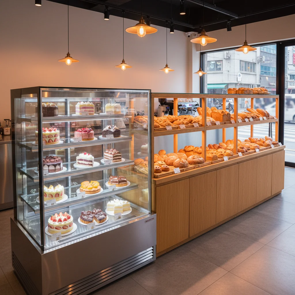 빵집오픈쇼케이스 - 용도별 쇼케이스 배치 예시