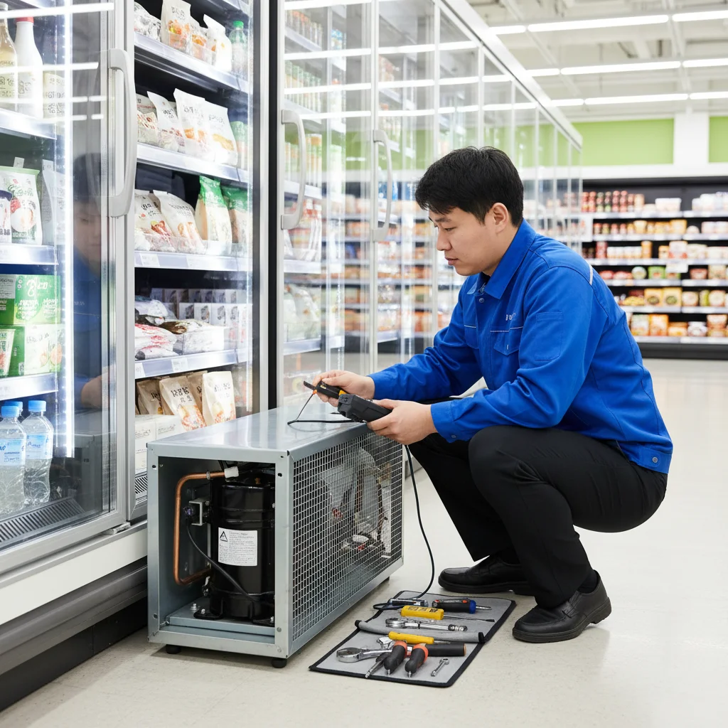 빵집오픈쇼케이스 - 쇼케이스 기계실 점검