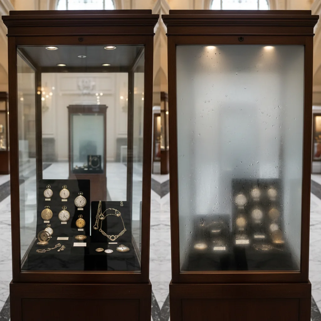 빵집앞문쇼케이스 - 결로 없는 깨끗한 유리