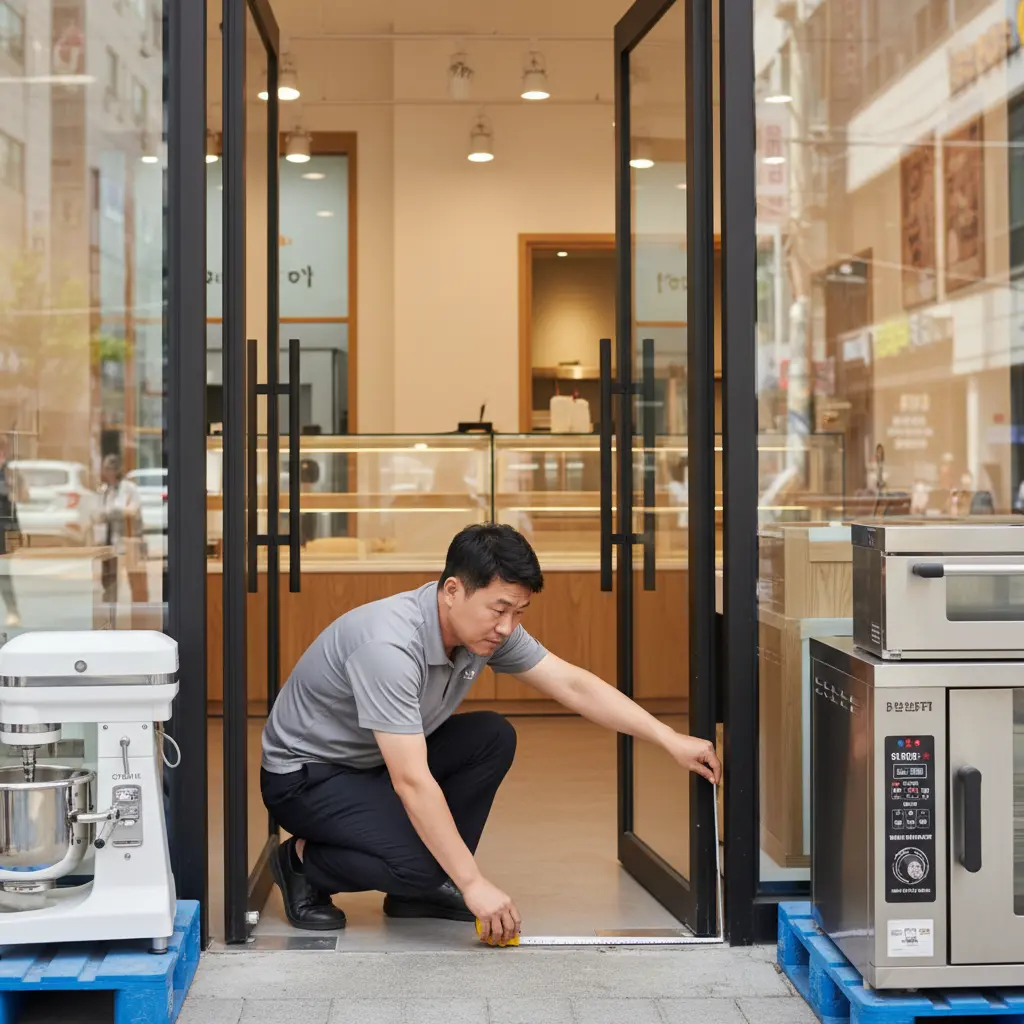 빵집오픈다단쇼케이스 - 출입문 폭 확인 필수