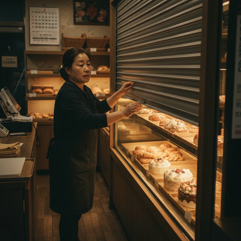 빵집오픈다단쇼케이스 - 나이트 커버로 전기 절약