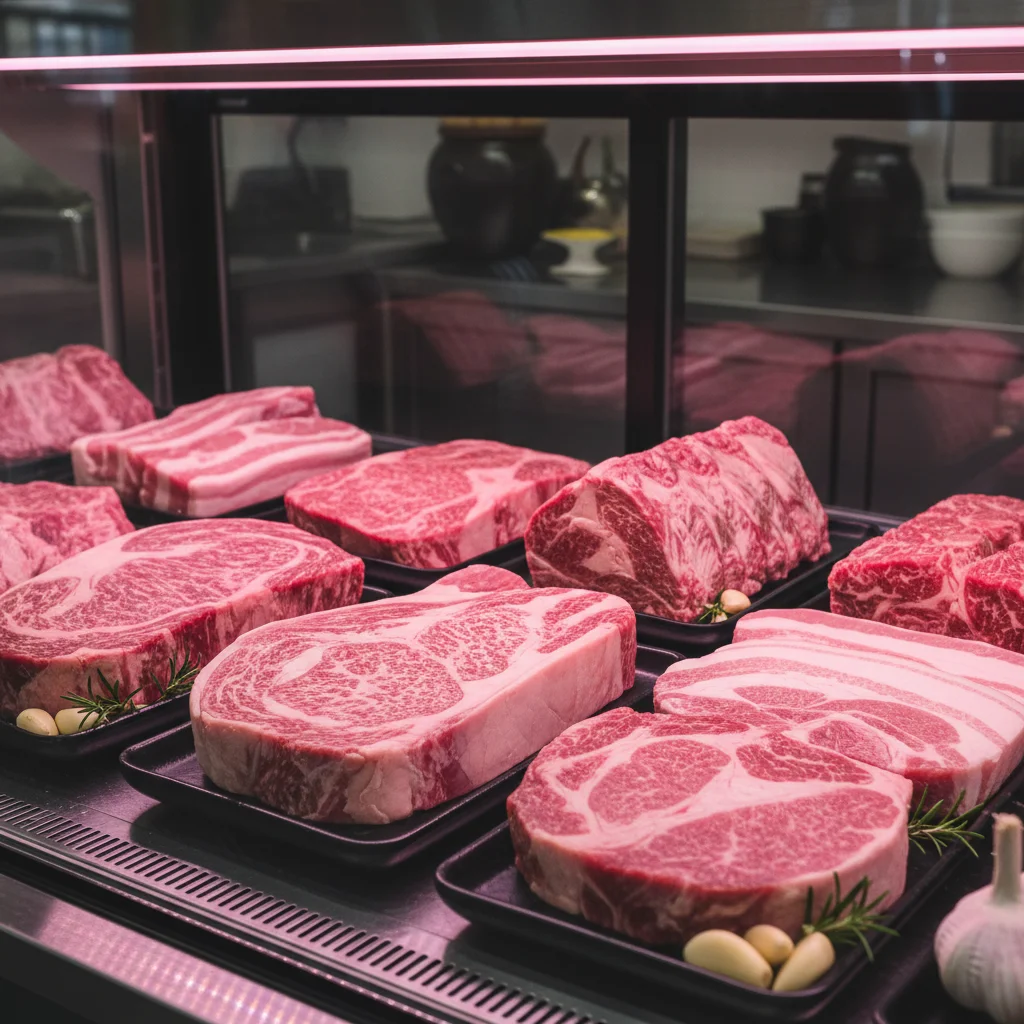 마트LED쇼케이스 - 정육 코너 전용 LED의 차이