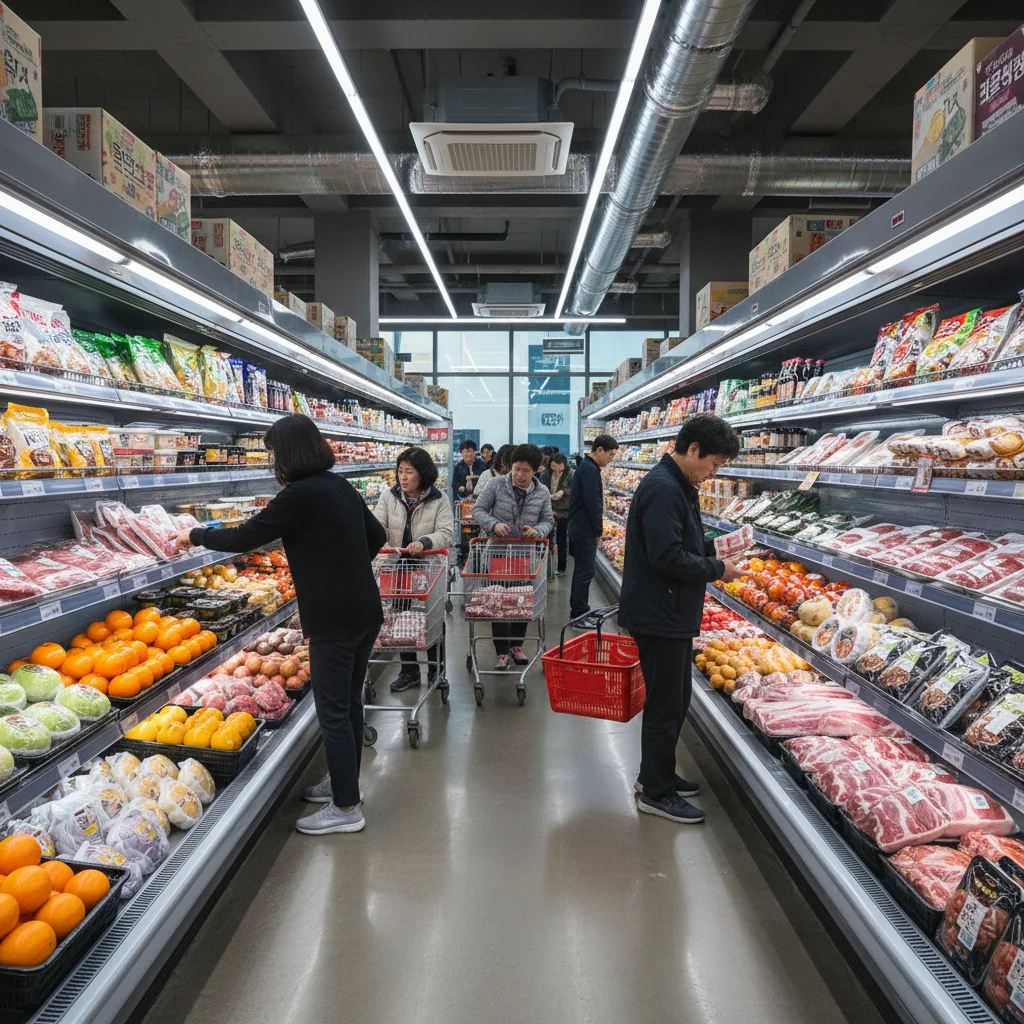 마트앞문쇼케이스 - 조명이 매출을 만든다