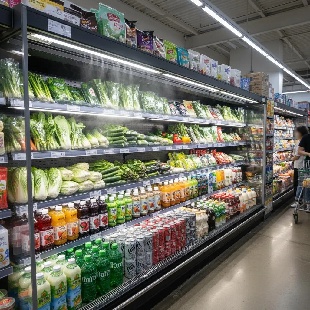 마트오픈다단쇼케이스 - 마트 오픈 쇼케이스 진열