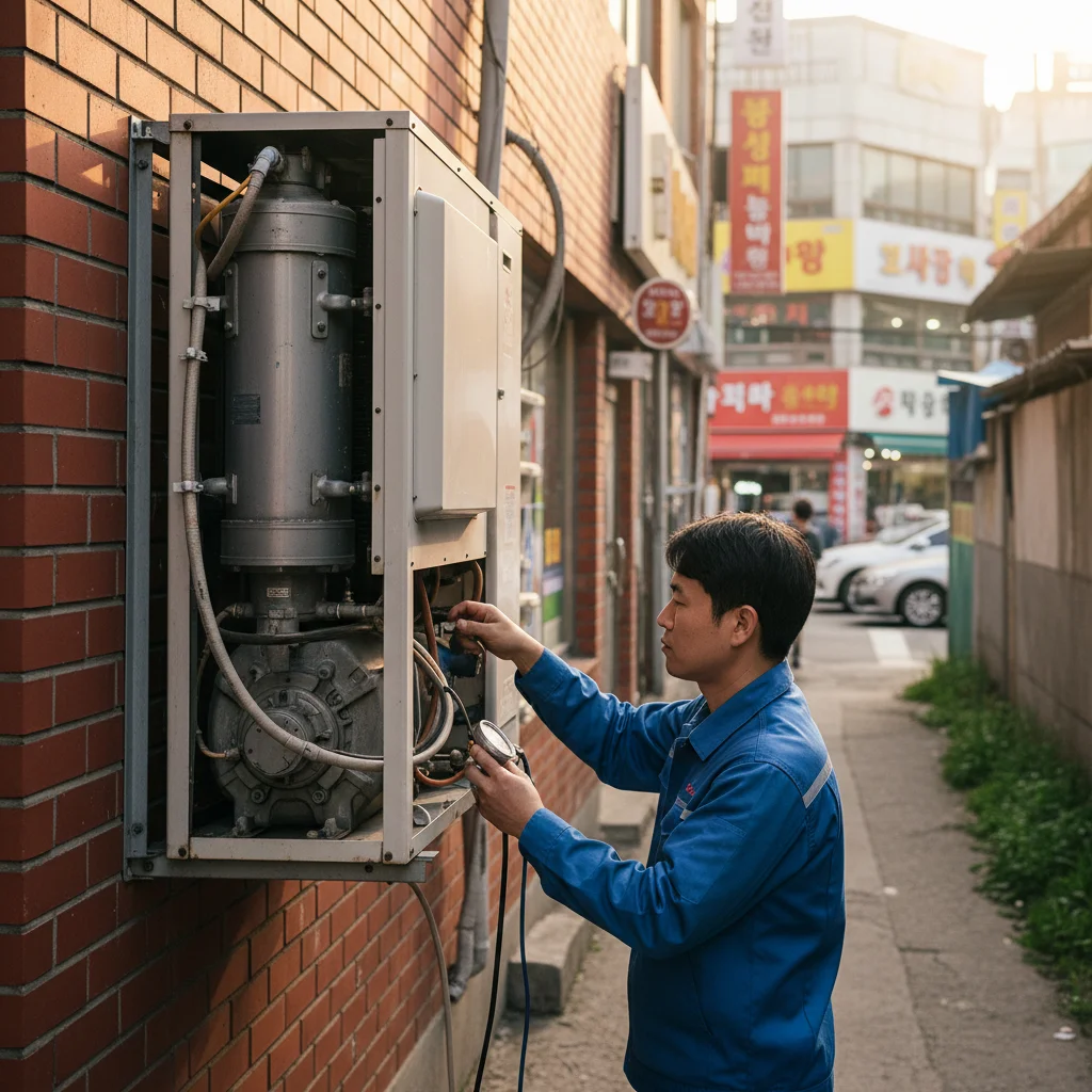 대형마트쇼케이스 - 실외기 분리 설치