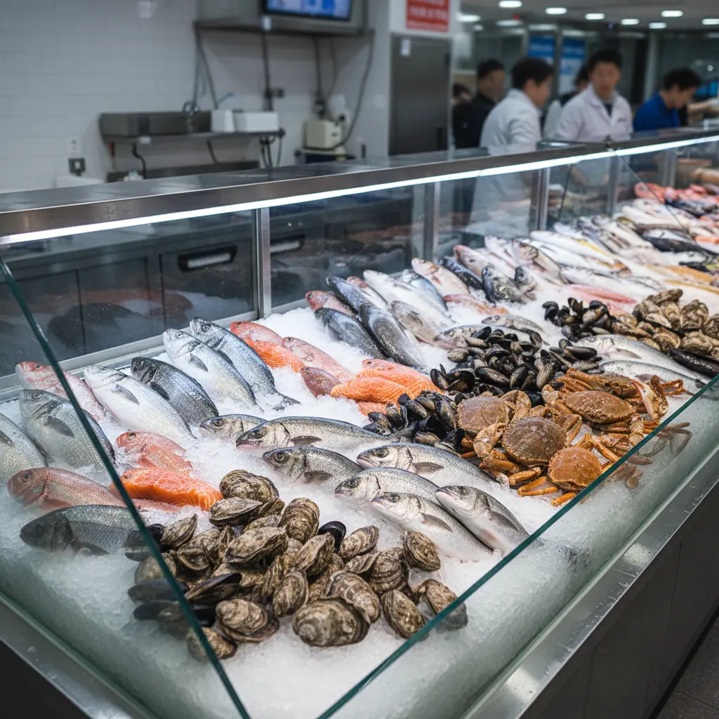생선진열장 - 신선한 생선 진열의 정석