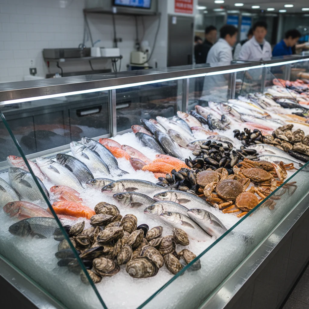 생선진열장 - 신선한 생선 진열의 정석