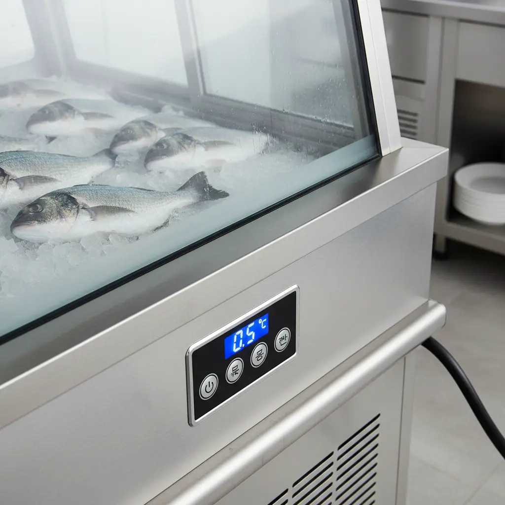 생선진열장 - 스테인리스 재질 확인 필수