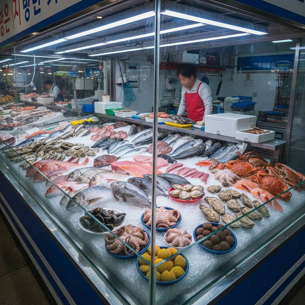 생선LED쇼케이스 - 매출 2배 부르는 조명의 비밀