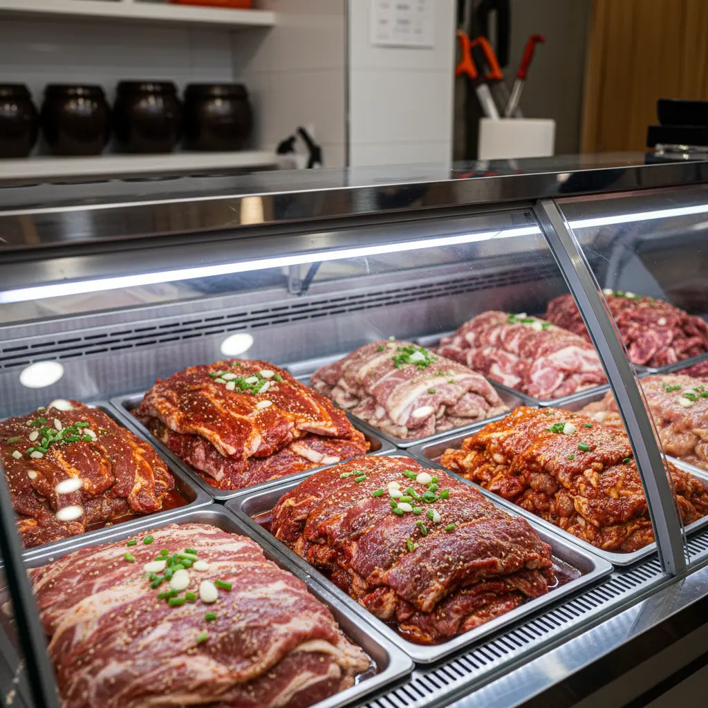 양념육알루미늄쇼케이스 - 2026년형 양념육 쇼케이스