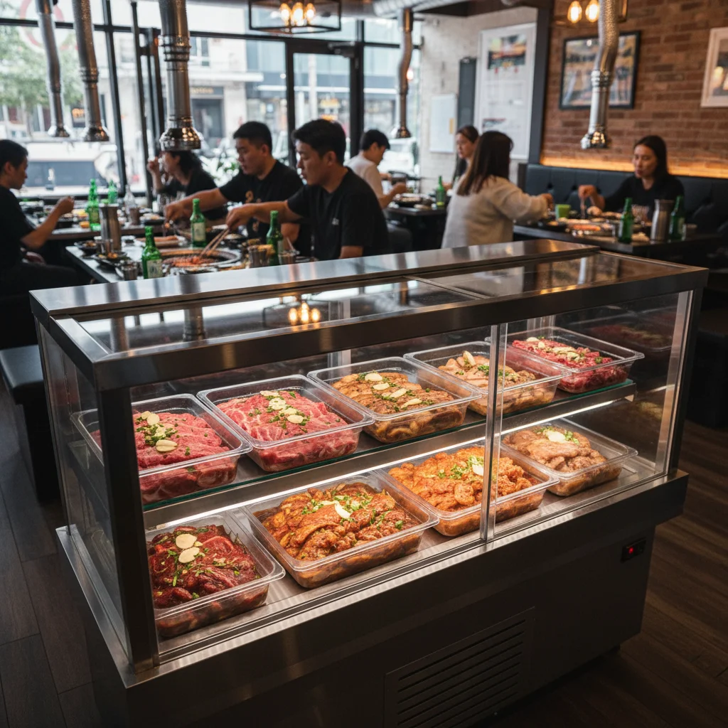 양념육알루미늄쇼케이스 - 매장 분위기를 살리는 디자인