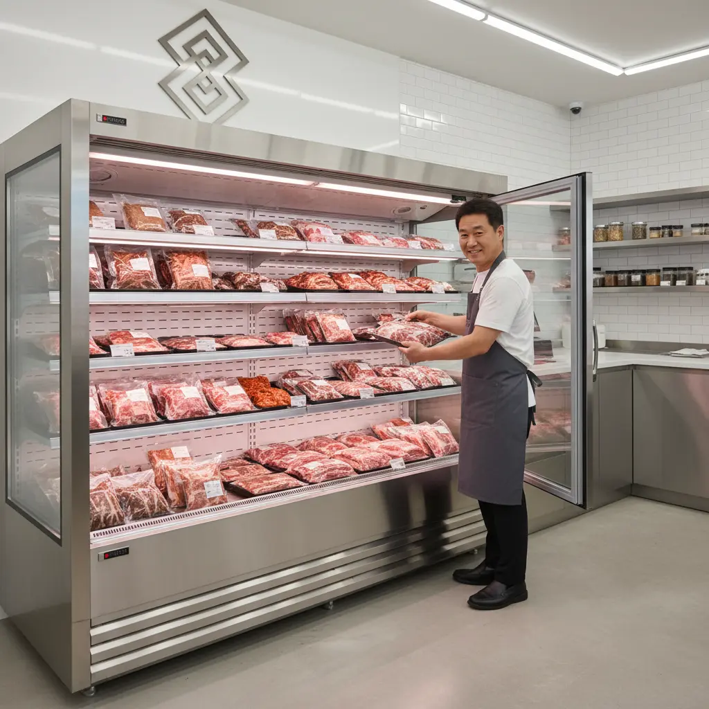 양념육앞문쇼케이스 - 양념육 전용 쇼케이스 내부