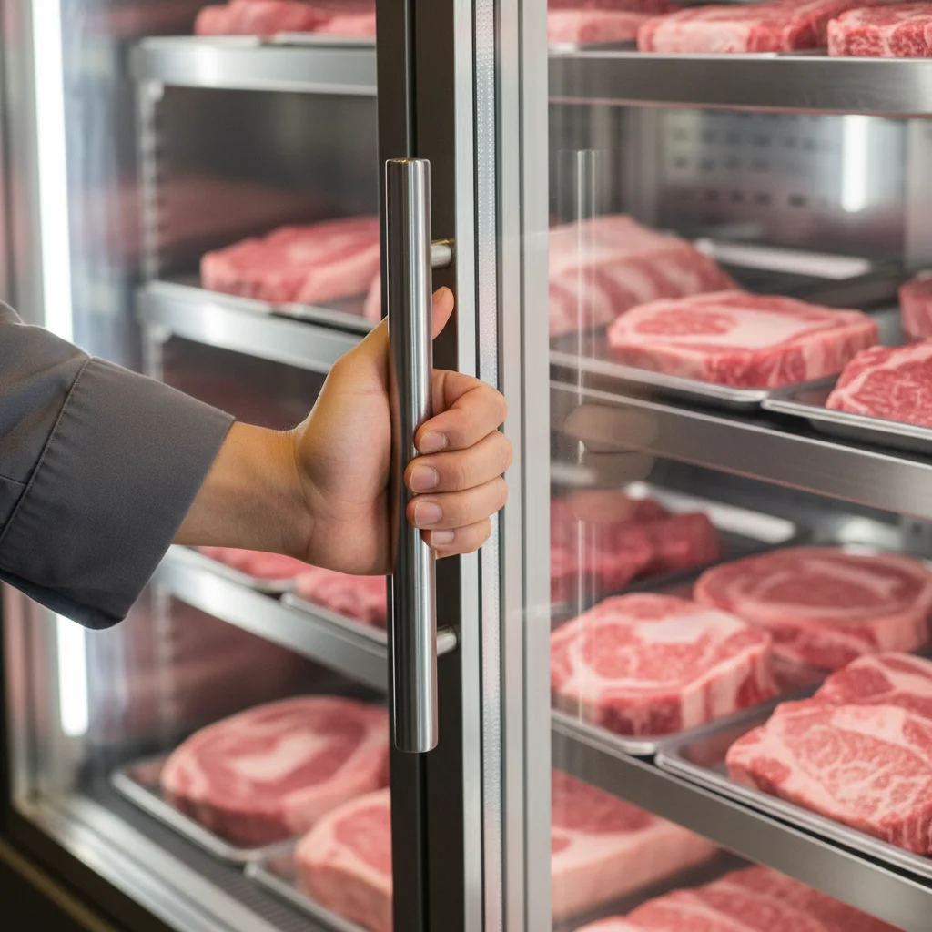 양념육앞문쇼케이스 - 결로 없는 선명한 유리