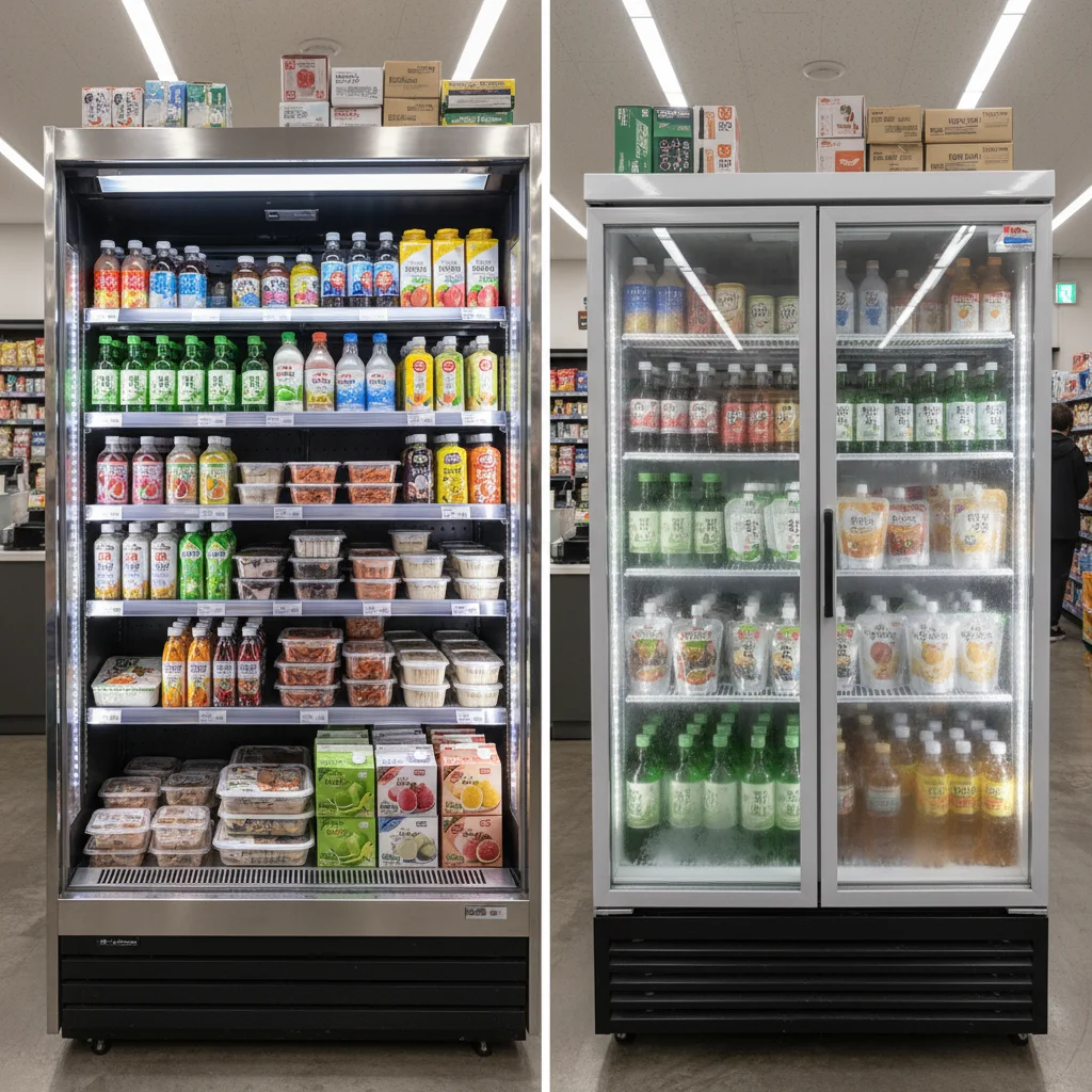 마트용냉장고업체추천 - 오픈형 vs 도어형 전격 비교