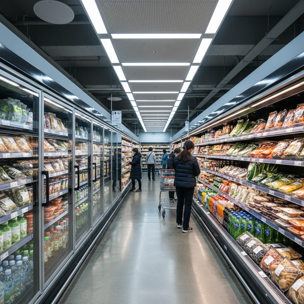 마트용진열장견적 - 마트 진열장 설치 현장