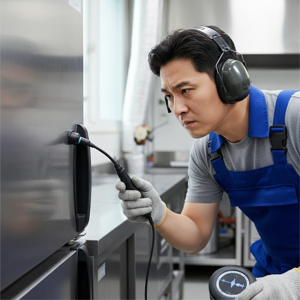 마트용진열장저렴한곳 - 콤프레셔 소음 확인