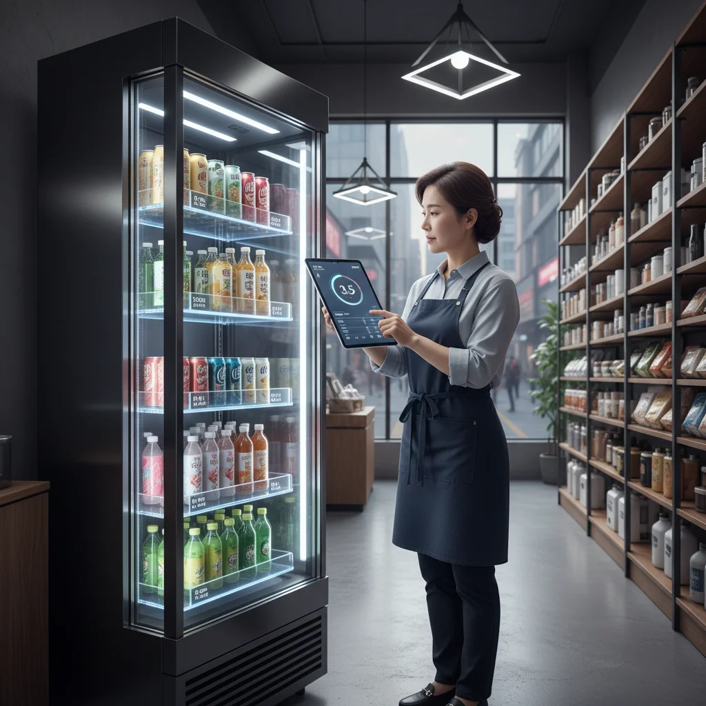 마트용LED쇼케이스제품 - 스마트 기능 탑재 쇼케이스