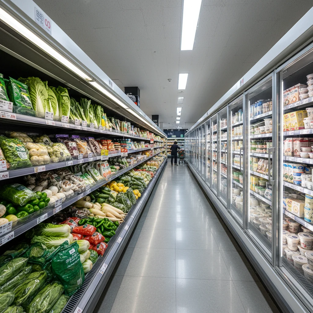 마트용오픈쇼케이스설치 - 마트용 오픈쇼케이스 설치 현장