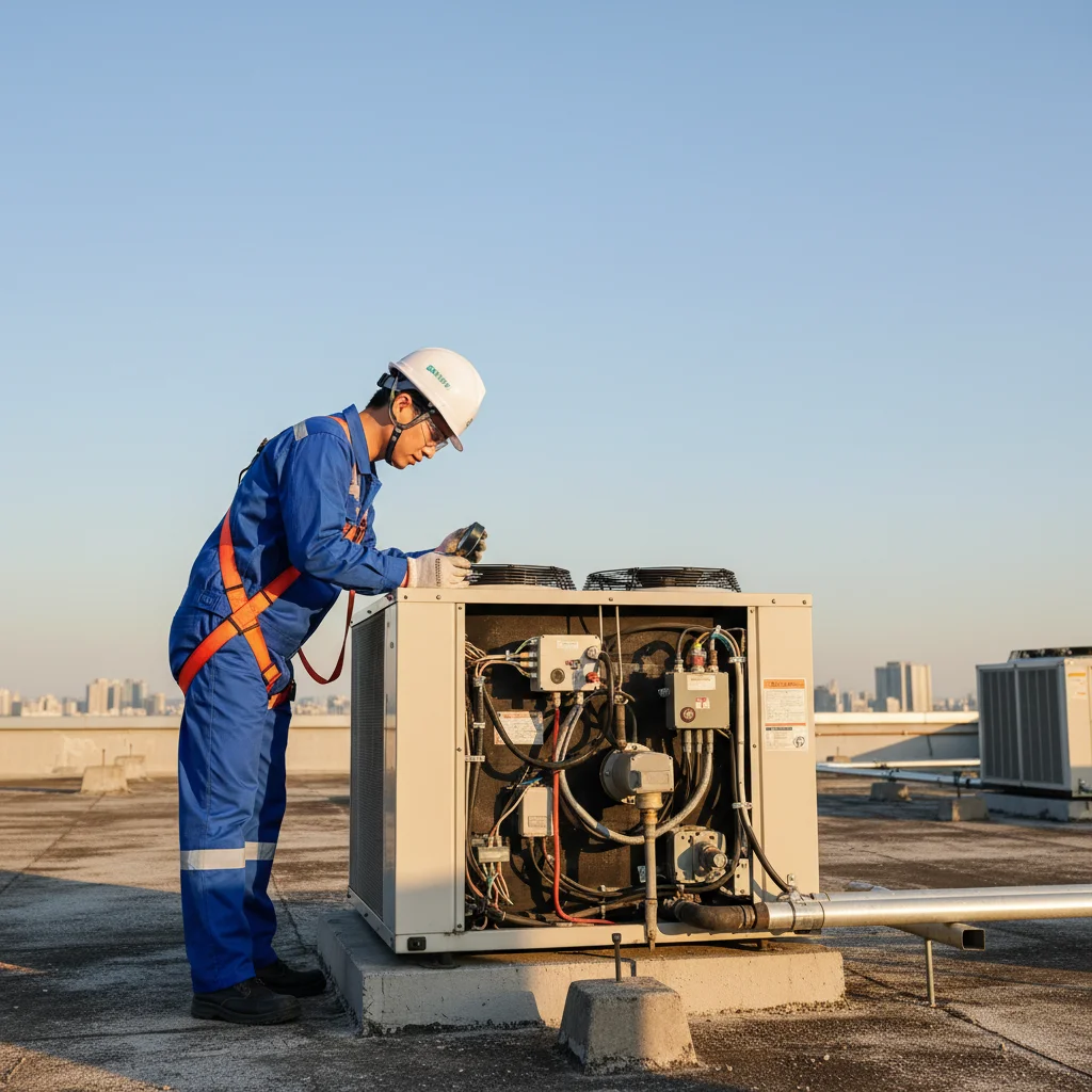 마트용오픈쇼케이스견적 - 실외기 설치 거리 확인
