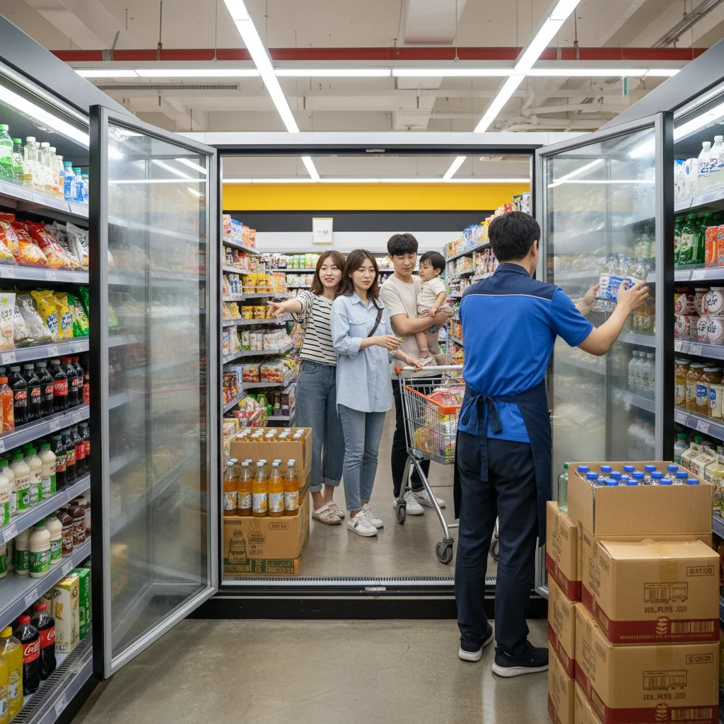 마트용뒷문쇼케이스추천 - 뒷문형 쇼케이스 재고 관리