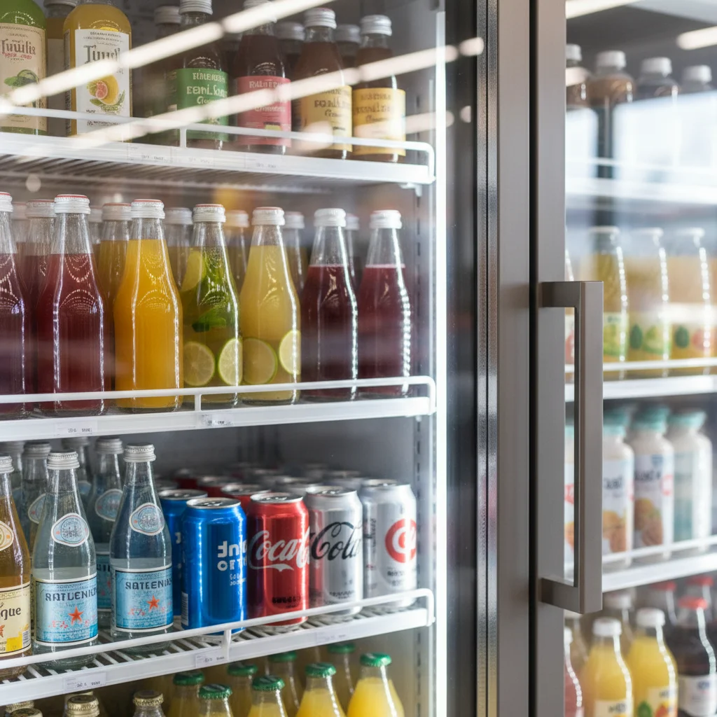 마트용뒷문쇼케이스추천 - 결로 없는 페어 글라스