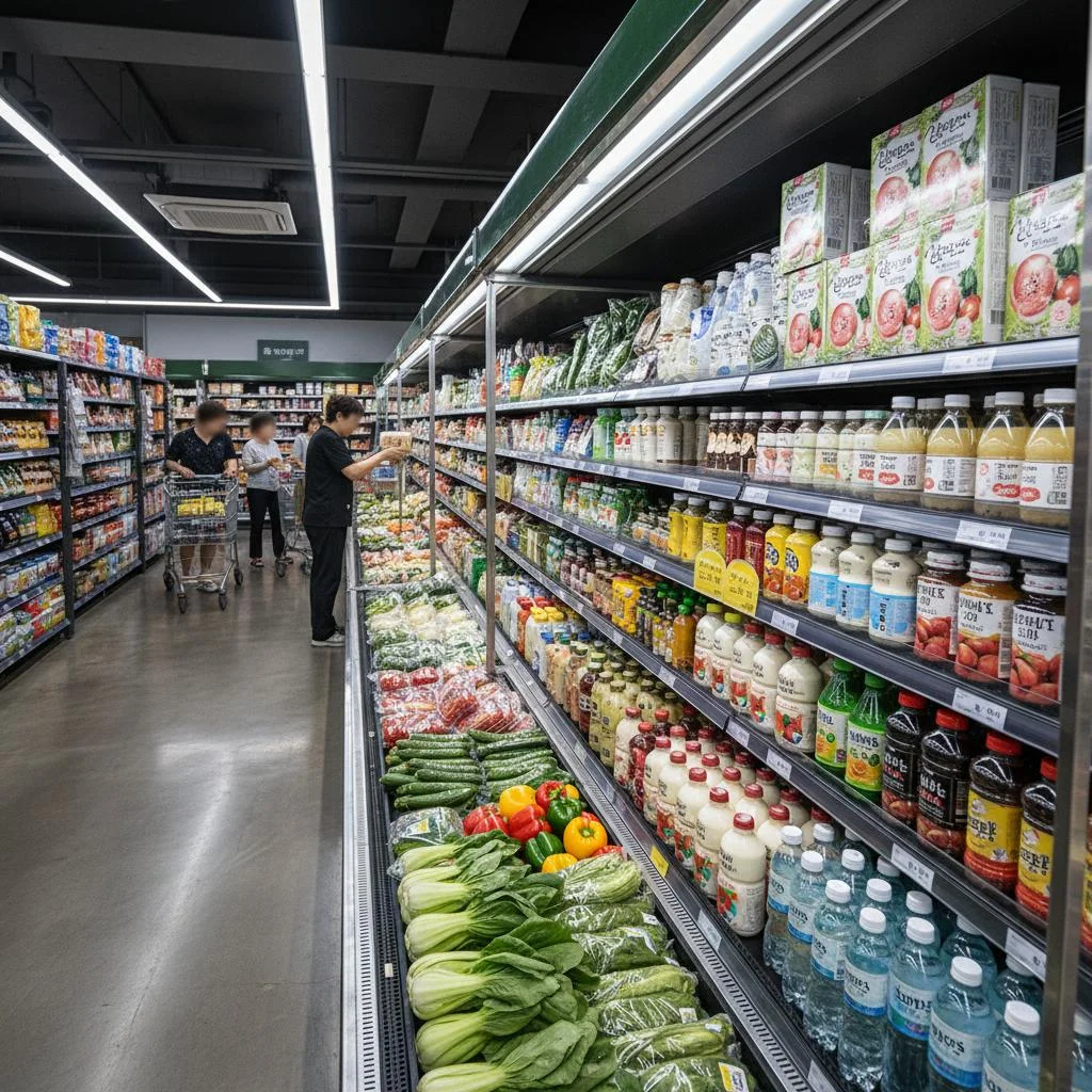 마트용뒷문쇼케이스견적 - 마트용 뒷문 쇼케이스 실제 설치 사례