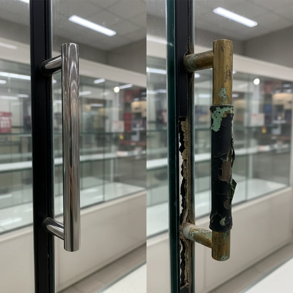 마트용뒷문쇼케이스견적문의 - 신품 vs 중고 디테일 차이